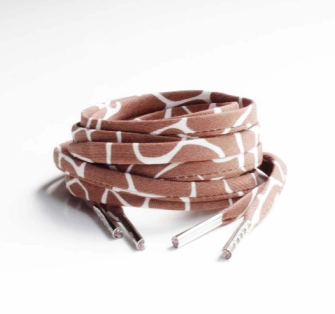 Giraffe Print Shoelaces - Animal Print