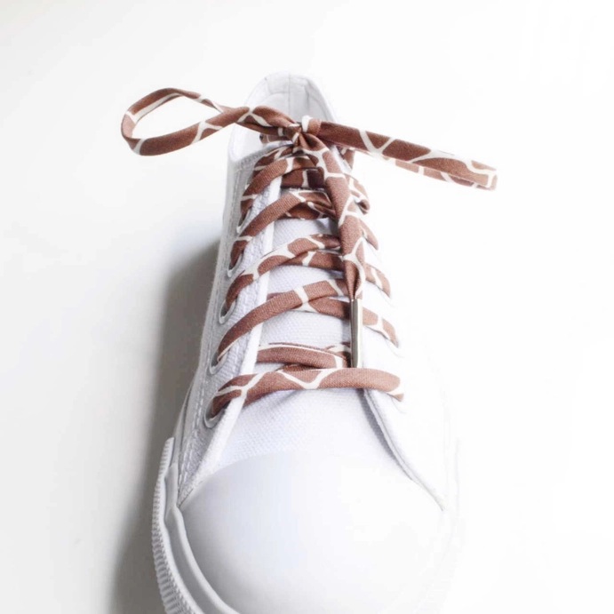Giraffe Print Shoelaces - Animal Print - Image 3